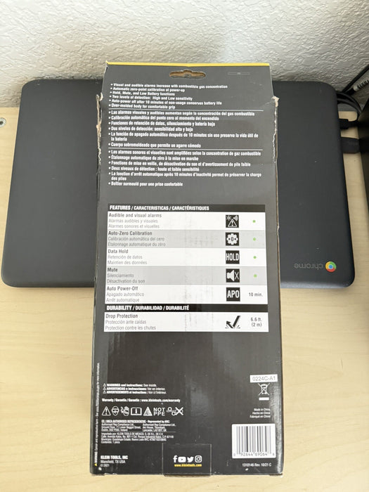 KLEIN TOOLS ET120 COMBUSTIBLE GAS LEAK DETECTOR / NEW SEALED