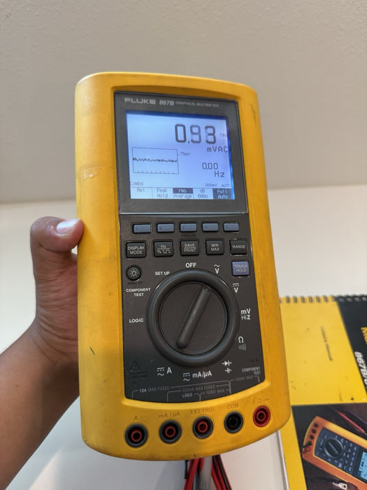 FLUKE 867B GRAPHICAL MULTIMETER W/LEADS & MANUALS - SHIPS FAST