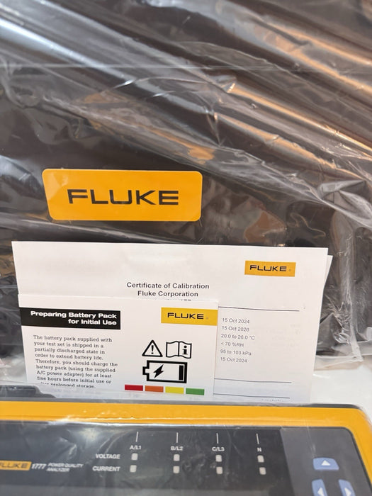 FLUKE 1777 THREE-PHASE POWER QUALITY ANALYZER CALIBRATED 2026 NEW FACTORY SEALED