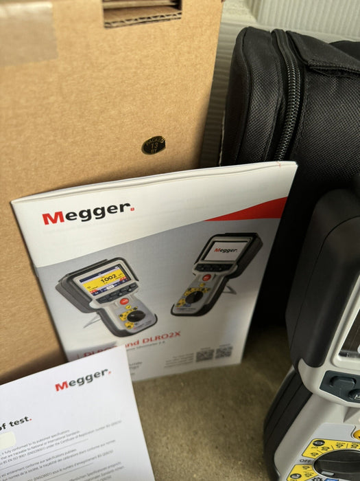 Megger DLRO2X Ducter Low Resistance Ohmmeter & Data Storage / FACTORY NEW