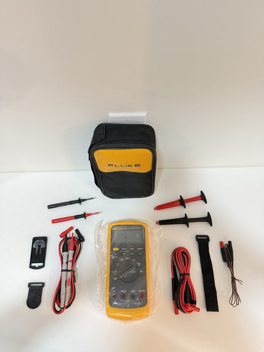 FLUKE 87 V MULTIMETER COMBO KIT W/ ACCESSORIES & LEADS - SHIPS FAST (NEW)