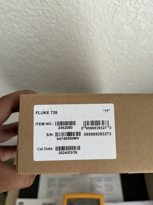 FLUKE 726 PRECISION MULTIFUNCTION CALIBRATOR (MFG-2024) CALIBRATED 2024 - NEW