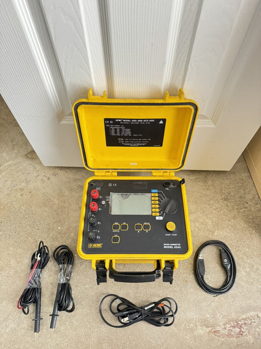 AEMC Instruments Model 6240 Micro-Ohmmeter 110V-230V 50/60Hz 80VA NO PROBES