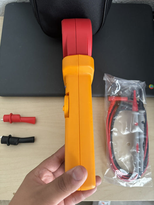 FLUKE 1630 EARTH GROUND CLAMP W/ BAG & LEADS - FREE SHIPPING / PERFECT CONDITION