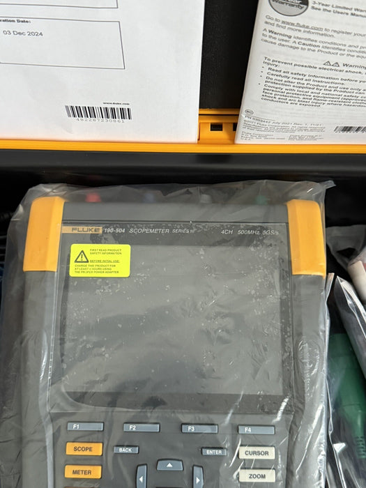 FLUKE 190-504-III-S 500 MHZ 4-CH 5GS/S COLOR SCOPEMETER (NEW FACTORY SEALED)2024