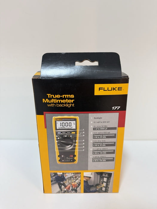 FLUKE 177 TRUE RMS MULTIMETER (NEE FACTORY SEALED) CALIBRATED 2025 / SHIPS FAST