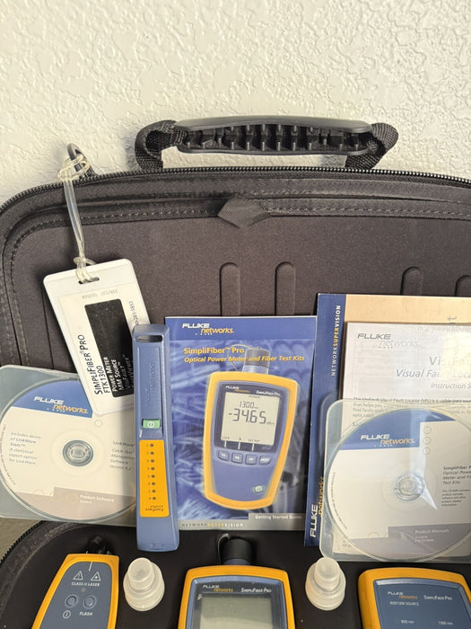 FLUKE FTK1300 SIMPLIFIBER PRO KIT W/ ACCESSORIES & BAG - SHIPS FAST