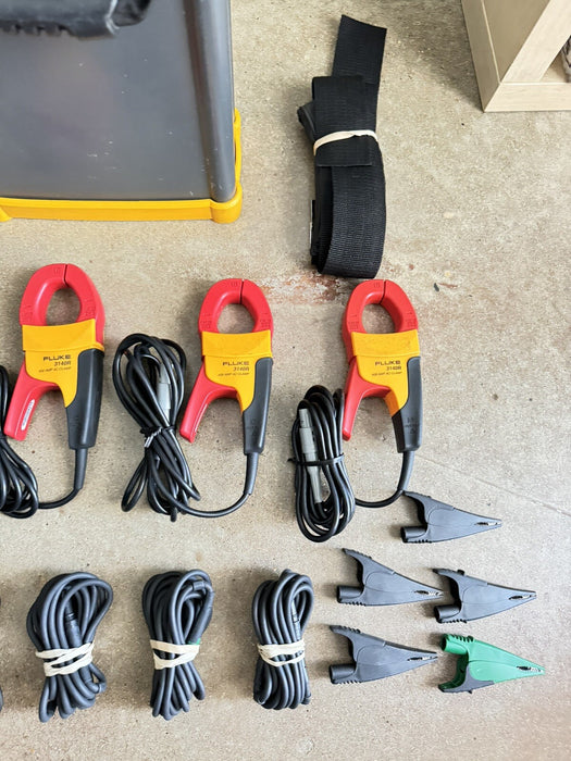 FLUKE 1750 3-PHASE POWER QUALITY RECORDER W / 4 3140R AC CLAMPS/FREE SHIPPING
