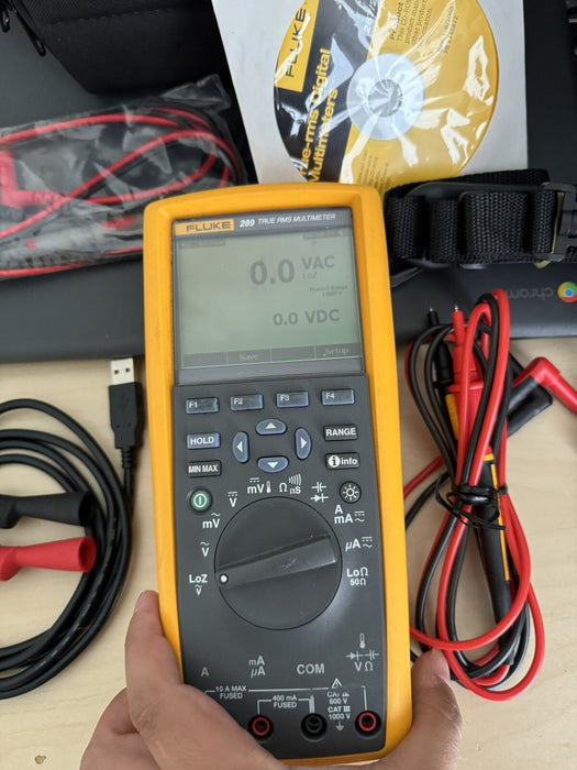 FLUKE 289 FVF DIGITAL MULTIMETER W/ BAG & LEADS - SHIPS FAST