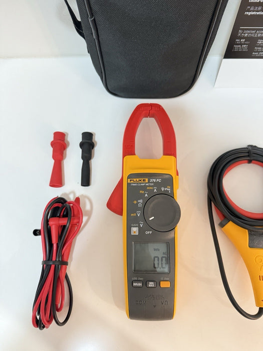 FLUKE 376 FC TRMS CLAMP METER W/ LEADS & CLIPS - SHIPS FAST (NEW)