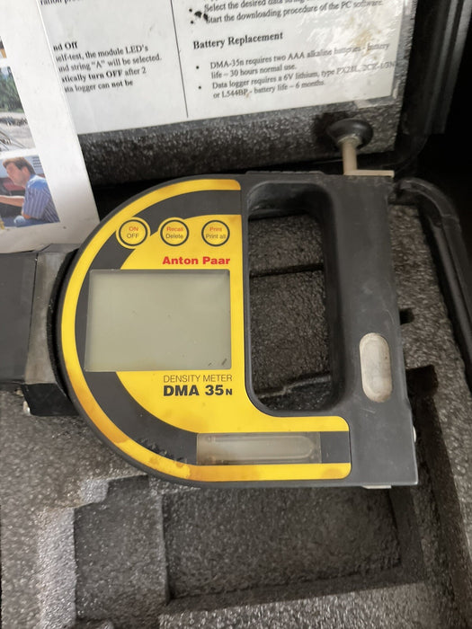ANTON PAAR DMA 35N DENSITY DIGITAL CONTROLLER METER TRANSMITTER TRANSDUCER