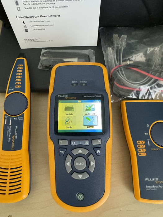 FLUKE NETWORKS LRAT-2000 LINKRUNNER AT-2000 TESTER KIT ( READ) SCREEN IS DIM