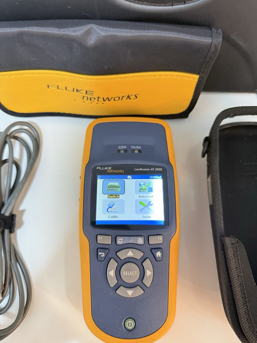 FLUKE NETWORKS LINKRUNNER AT-2000 TESTER W/ ACCESSORIES (TESTED) SHIPS FAST
