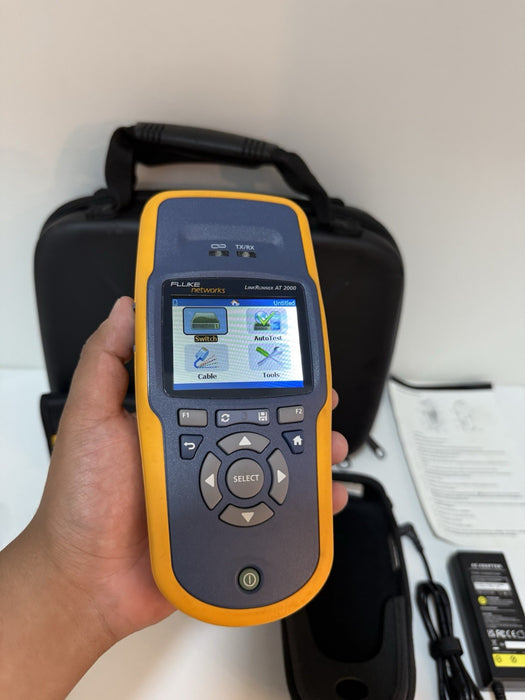 FLUKE NETWORKS LINKRUNNER AT-2000 TESTER W/ ACCESSORIES (TESTED) SHIPS FAST