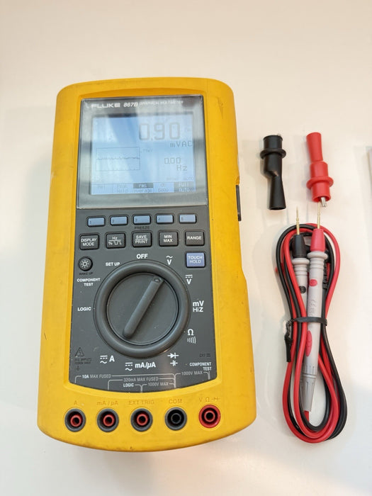 FLUKE 867B GRAPHICAL MULTIMETER W/LEADS & MANUALS - SHIPS FAST