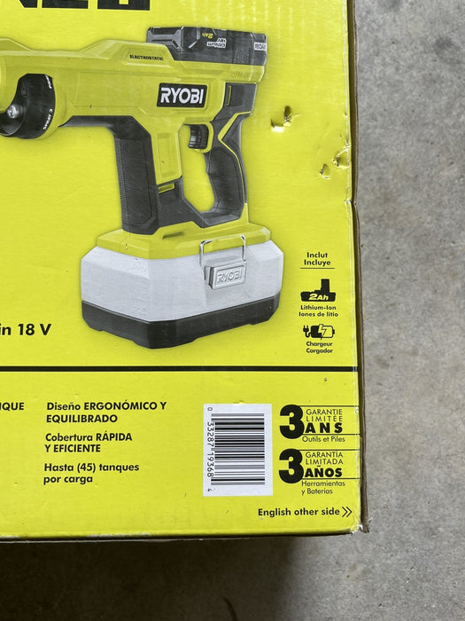 Ryobi ONE+ 18V Cordless Handheld ElectroStatic Sprayer Kit + BATTERY & CHARGER