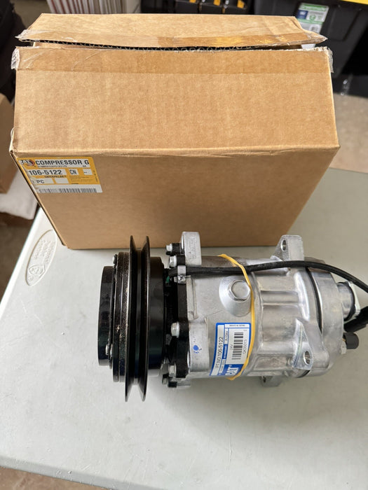 NEW Genuine OEM Cat 106-5122 A/C Compressor w/Clutch 24 V For Caterpillar NEW