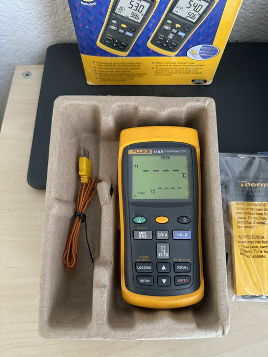 Fluke 54 II b 54-II 54II 2 Channel Thermocouple Thermometer - FREE SHIPPING