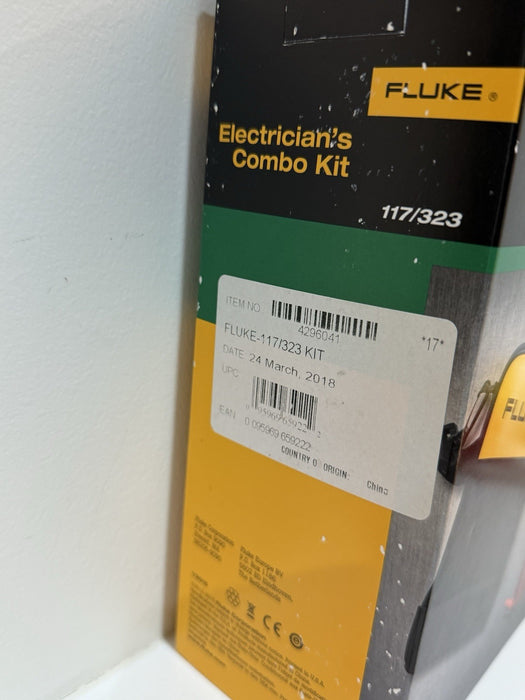 FLUKE 117/323KIT ELECTRICIAN’S COMBO KIT (NEW FACTORY SEALED) SHIPS FAST