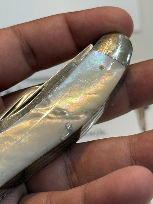 CASE 5039 FIVE BLADE SOWBELLY KNIFE GENUINE PEARL1993 1 OF 10 & CERTIFICATE RARE