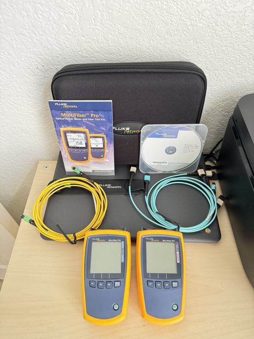 FLUKE NETWORKS MFTK-SM1550 MULTIFIBER PRO 1550 NM SINGLEMODE KIT (FREE SHIPPING)