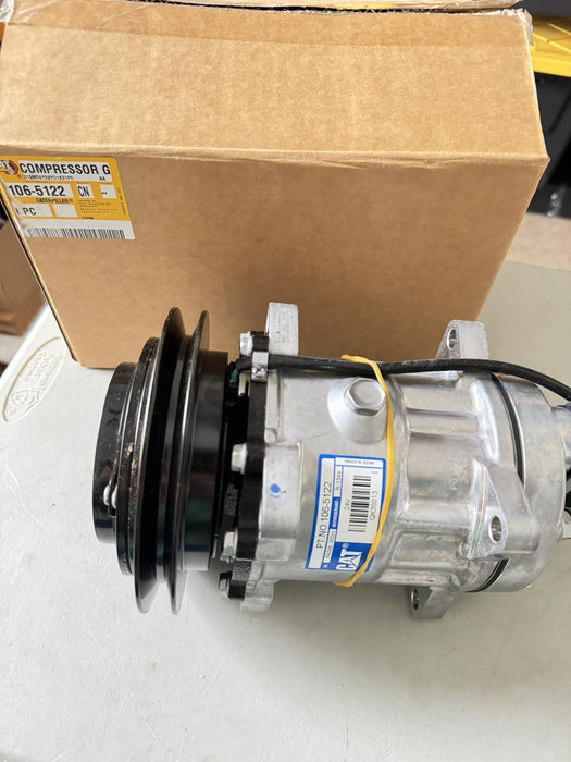 NEW Genuine OEM Cat 106-5122 A/C Compressor w/Clutch 24 V For Caterpillar NEW