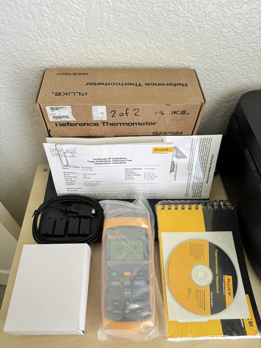 Fluke Calibration 1524 Dual Channel Reference Thermometer / FACTORY SEALED 2024