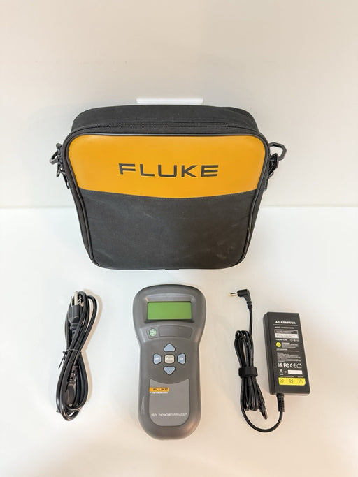 FLUKE HART SCIENTIFIC 1521 THERMOMETER READOUT W/ CHARGER - TESTED