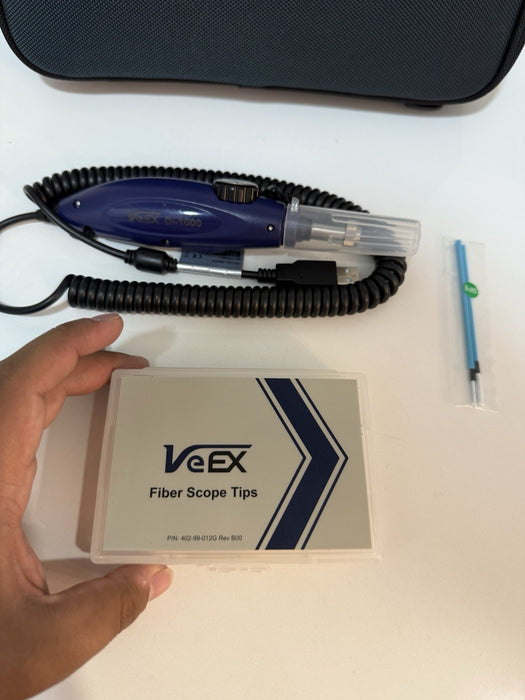 VEEX DI-1000 DIGITAL FIBER MiCROSCOPE W/ TIP SET & BAG - FREE SHIPPING