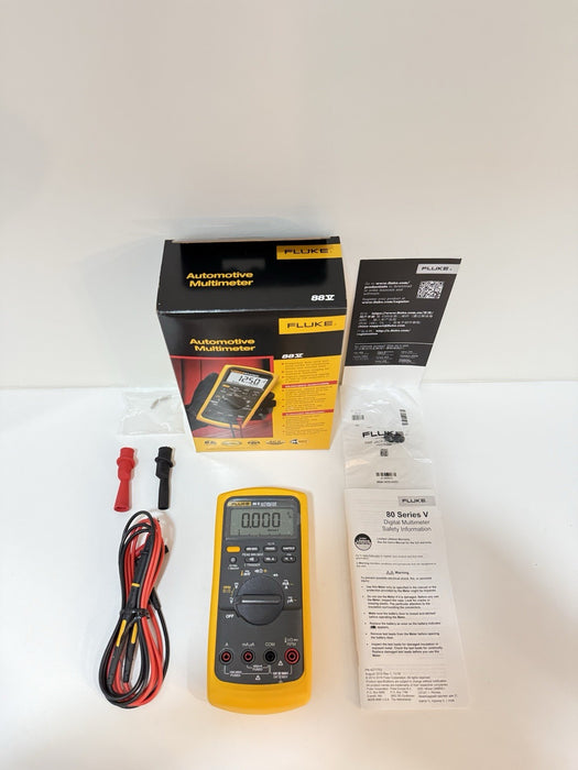 FLUKE 88V AUTOMOTIVE MULTIMETER (NEW FACTORY SEALED) CALIBRATED 2024 -SHIPS FAST
