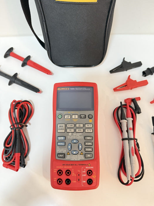 FLUKE 725EX MULTIFUNCTION PROCESS CALIBRATOR W/ ACCESSORIES (TESTED) SHIPS FAST