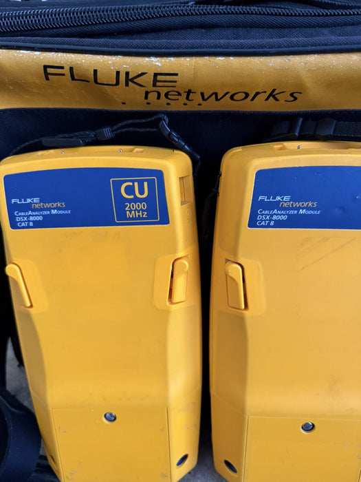 FLUKE NETWORKS DSX-8000 CABLE CERTIFIER TETSER KIT (CALIBRATED 2023-2024)