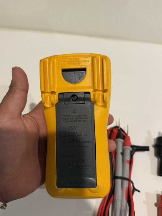 FLUKE 117 TRUE RMS MULTIMETER W/LEADS & CLIPS (TESTED) SHIPS FAST