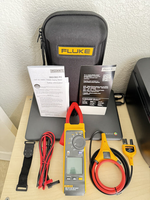 Fluke 393 FC CAT III 1500V True TRMS Wireless Clamp Meter W / iFlex - SHIPS FAST