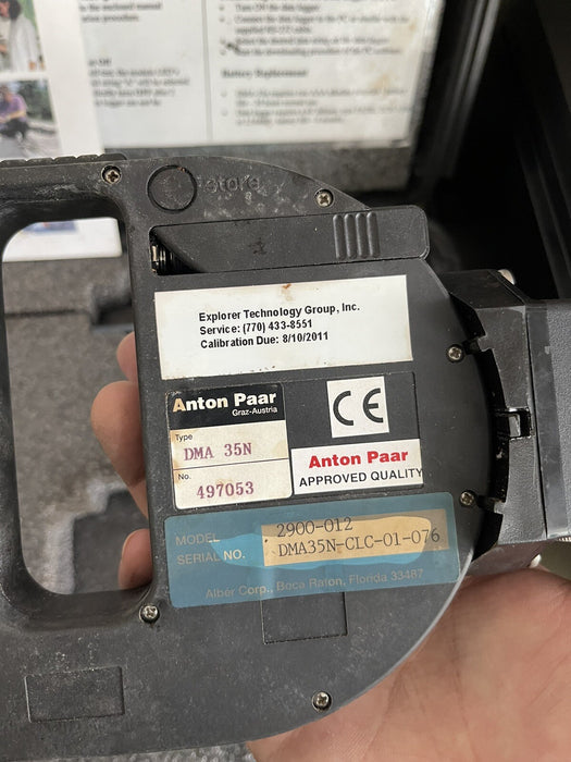 ANTON PAAR DMA 35N DENSITY DIGITAL CONTROLLER METER TRANSMITTER TRANSDUCER