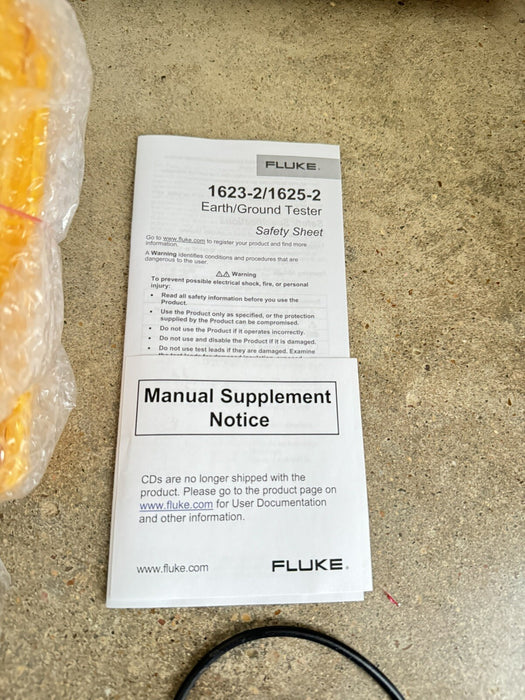 FLUKE 1623-2 BASIC EARTH GROUND TESTER GEO / NEW SEALED - FREE SHIPPING