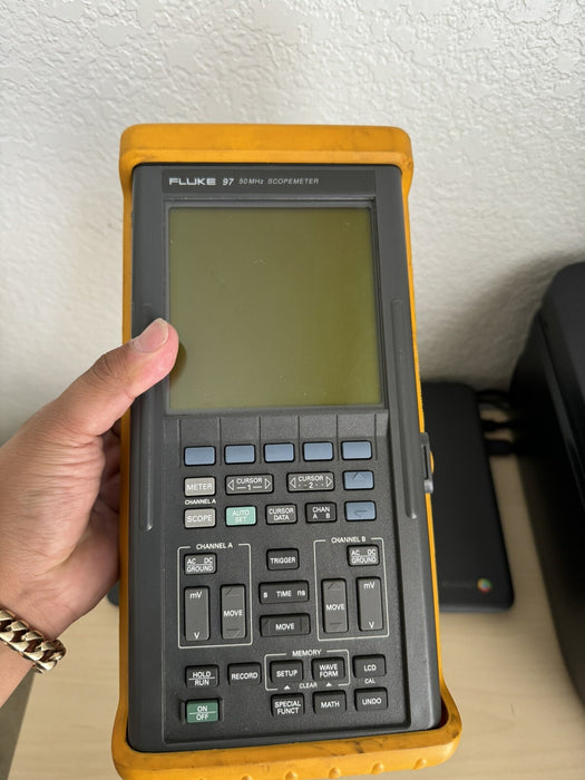 Fluke 97 Auto Scopemeter Dual Trace 50 MHz Handheld Oscilloscope (PARTS ONLY)