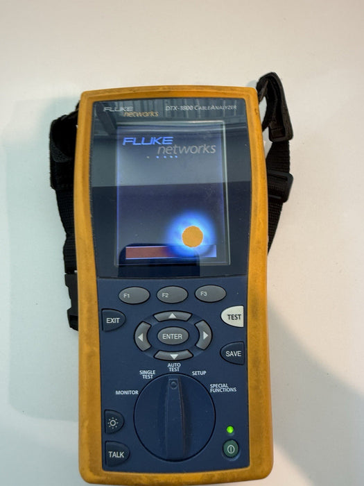 FLUKE NETWORKS DTX-1800 MAINFRAME (PARTS ONLY) TURNS ON NO BATTERY