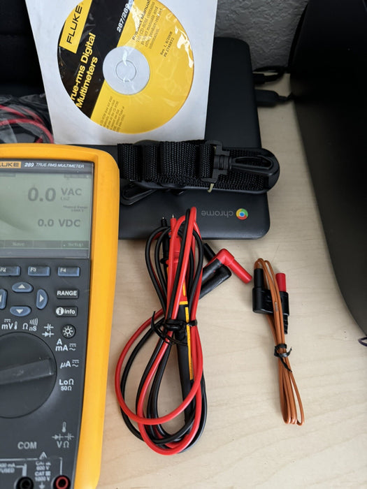 FLUKE 289 FVF DIGITAL MULTIMETER W/ BAG & LEADS - SHIPS FAST