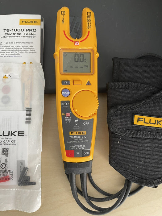 FLUKE - T6-1000 pro Electrical Tester Fieldsense 1000V AC/DC True RMS&Fluke Case