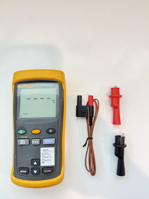 FLIKE 51 II THERMOCOUPLE THERMOMETER W / PROBE (SHIPS FAST)