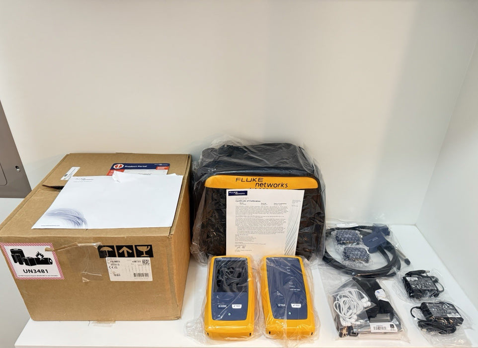 FLUKE NETWORKS DSX2-5000 CABLE ANALYZER  (NEW FACTORY SEALED)  CALIBRATED 2024