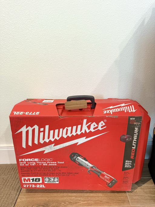 MILWAUKEE 2773-22L M18 1/2”- 1” JAWS LONG THROW PRESS TOOL KIT -FACTORY NEW SEAL