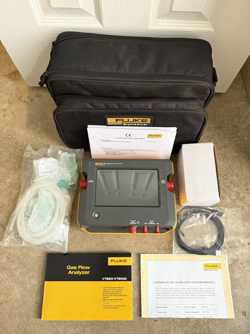 FLUKE VT650 GAS FLOW ANALYZER W/ CHARGER & BAG - & FREE SHIPPING