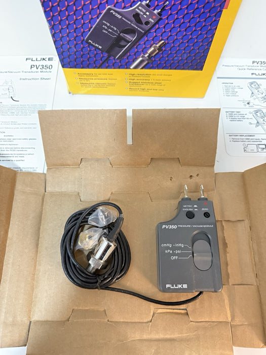 FLUKE PV350 PRESSURE VACUMM TRANSDUCER MODULE (NEW FACTORY SEALED) RARE TO FIND