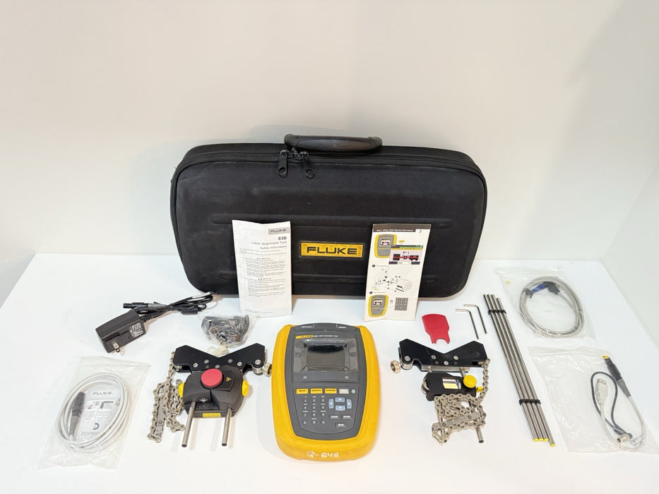 FLUKE 830 LASER ALIGNMENT TOOL W/ ACCESSORIES (TESTED) FREE SHIPPING -SHIPS FAST