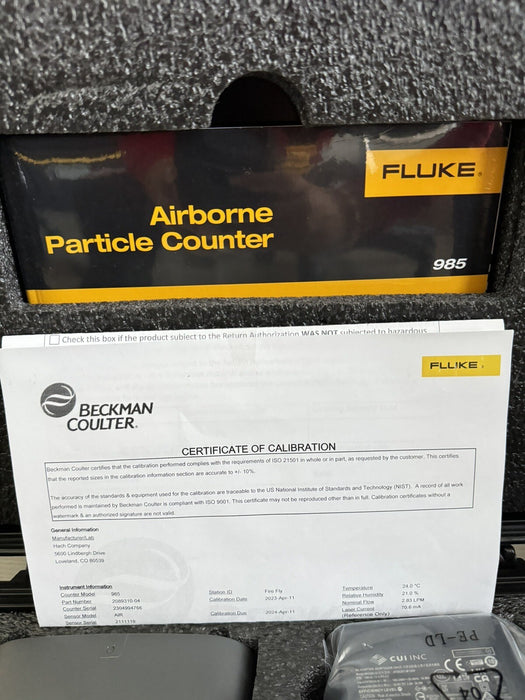 Fluke 985 Particle Counter Air Quality Meter HVAC IAQ (NEW) CALIBRATED 2023-2024