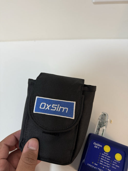 OXSIM OX-1 PULSE OXIMETER SIMULATOR W/BAG & MANUALS - FREE SHIPPING (TESTED)
