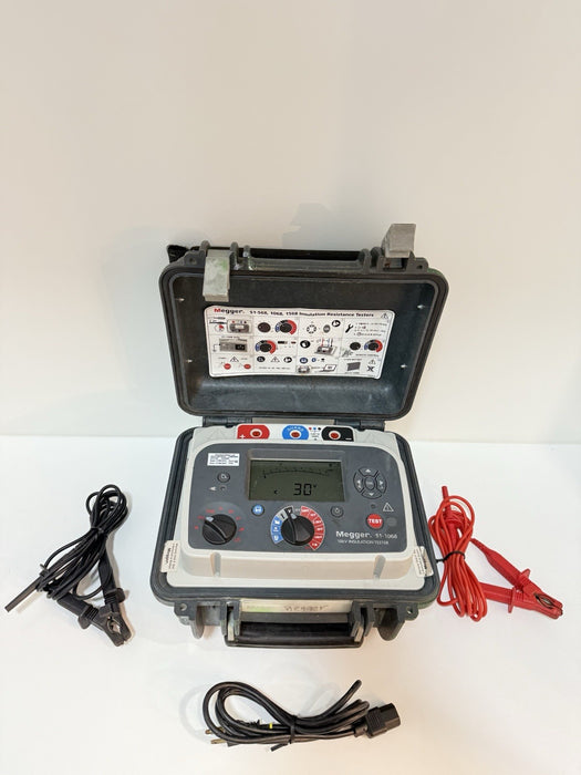 MEGGER S1-1068 10KV INSULATION TESTER W/LEADS & CHARGER (CALIBRATED 2024) TESTED