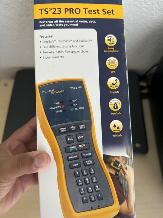FLUKE NETWORKS TS23 PRO TEST SET / NEW SEALED - FREE SHIPPING